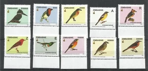 ZIMBABWE 2005, Birds in Zimbabwe series 1 definitive set, SG 1146-55. MINT - Picture 1 of 1