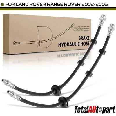 2x Brake Hydraulic Hose for Land Rover Range Rover 2002-2005 Front Left & Right - Imagem 1 de 4