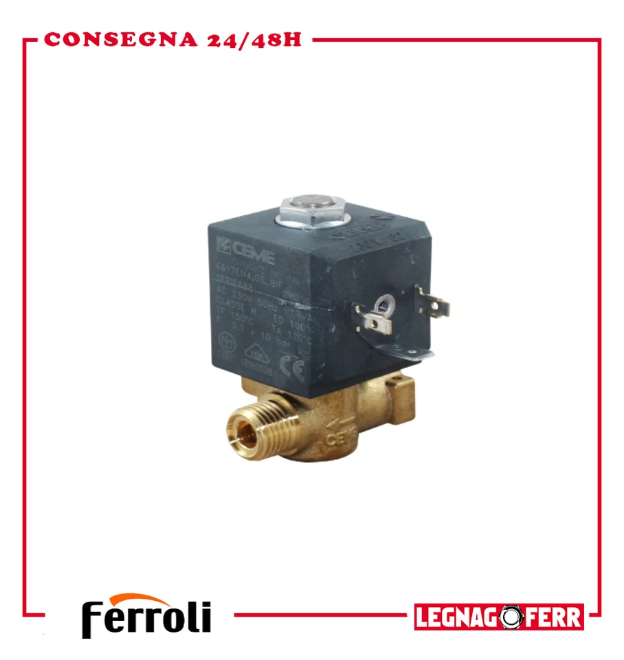 Ferroli Elettrovalvola Riempimento Automatico Ceme Serie 688 Mod. 6617N4.OS