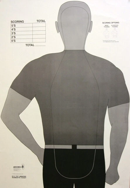 (24) Objetivos del Tesoro de los Estados Unidos, Police Silhouette Center Mass [B21PC] 24" x 38" Foto 1 de 1