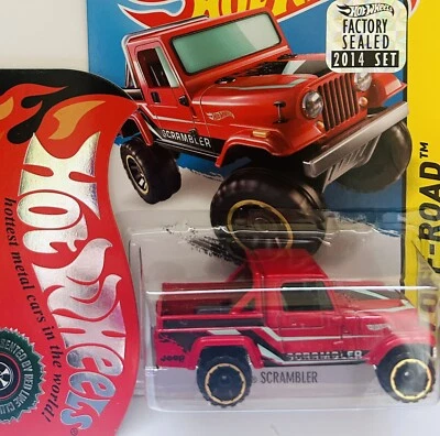 HotWheels Cars (2014) Jeep Scrambler HW OFF-ROAD 1/500 💥Factory Sealed💥 - Image 1 of 2