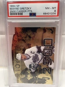 1994 Upper Deck SP WAYNE GRETZKY 2500 Career NHL Points Gold Die Cut PSA 8 - Picture 1 of 2
