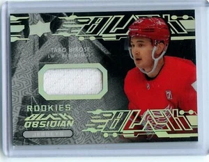 2019-20 UD Black Obsidian Rookie Jerseys #OJ-TH Taro Hirose Red Wings - Picture 1 of 1
