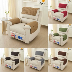 Quilted Recliner Chair Couch Slipcover Mat Armchair Throw Cover Sofa Protectors# - Picture 1 of 22