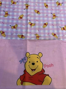 NEW Disney Winnie the Pooh Double Border Patchworks Pink Fabric 4 Yd - Picture 1 of 2