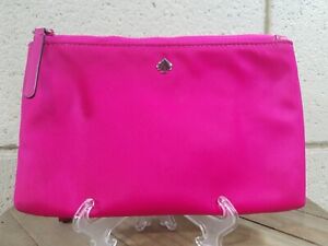 Authenticated Kate Spade Hot Pink Nylon Pouch Wristlet