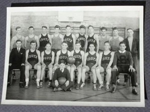 Indiana High School Basketball Team Schwarz Weiß Foto 1933-34 tolles Teamfoto - - Bild 1 von 1