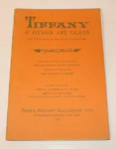 TIFFANY & OTHER ART GLASS, Parke-Bernet Galleries Catalog #2602, 1967 - Foto 1 di 7