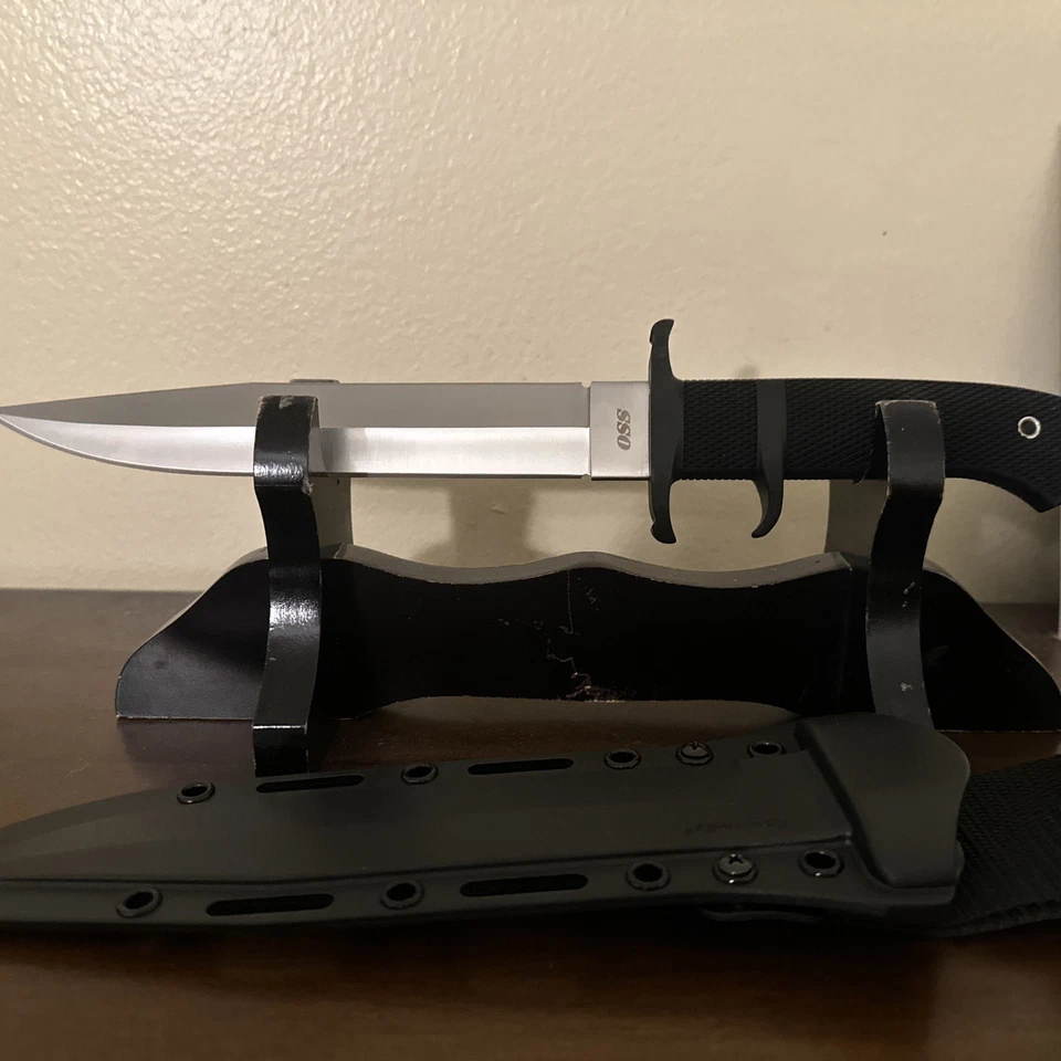COLD STEEL OSS 8.25" Japanese Knife AUS8A Blade 5.125" Kray-Ex Handle w/ Sheath - Image 1 of 4