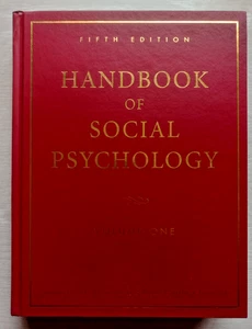 Handbook of Social Psychology: Volume One - 5th Edition - Good - Picture 1 of 12