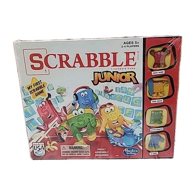 Scrabble Junior Crossword Game Hasbro Gaming New Sealed - Image 1 of 4