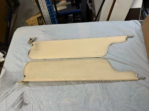 73-79 Ford Truck 78-79 Bronco Vinyl sun visors Sunvisors Off White 1973-1979 - Picture 1 of 8