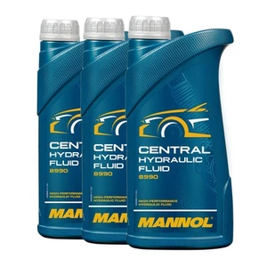 Aceite Hidráulico Mannol Central Fluido 3 x 1 Litro Servol VW Audi BMW Ford - Imagen 1 de 4