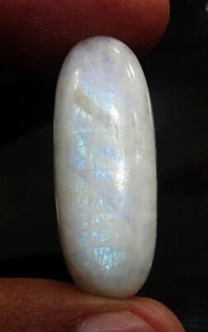 36.40 Ct Natural Rainbow Moonstone Loose Gemstone Cab Wire Wrap Stone - 13171 - Afbeelding 1 van 2