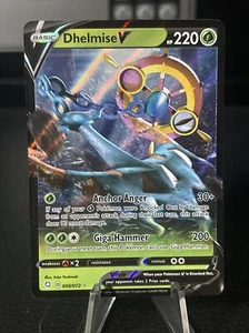 Pokémon JCC Dhelmise V Destinos Brillantes 009/072 Holo Ultra Raro - Imagen 1 de 2