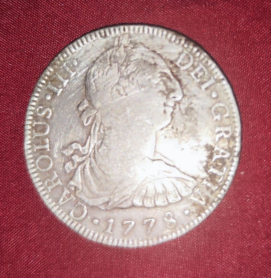Carolus iii coin 1778 8R FF Mexico - Image 1 of 4