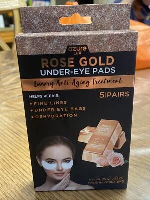 AZURE Rose Gold Luxury Anti-Aging Under Eye Pads Patches 4 Pairs Lifting 2 count - Image 1 of 4