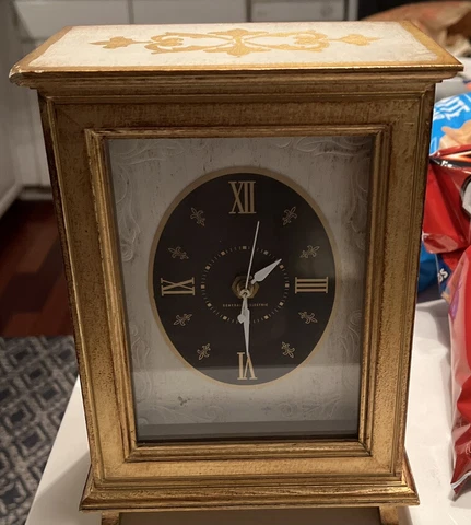 Vintage General Electric Clock Model 8118 Gold Gilt Florentine Style Case Cover