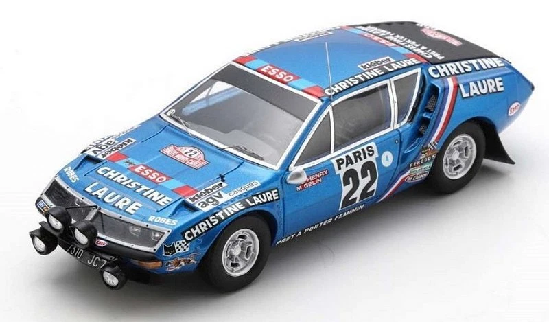 Alpine A310 Rally Monte Carlo 1976 Henry-Gelin 1:43 SPARK S5471 - Immagine 1 di 1