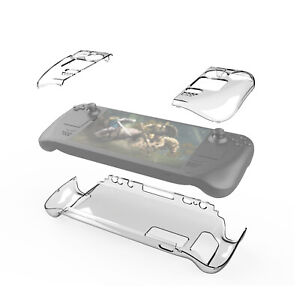 Geekria Clear Case for Steam Deck, Controller Cover with Clear Grip
