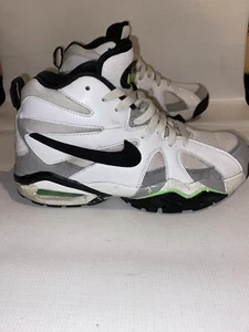 Nike Air Diamond Fury 96 White Black Neon Green Midsole Griffey Size 9 Rare - Picture 1 of 9