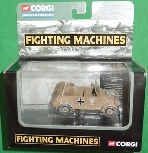 2002 Corgi Fighting Machines Ser. Diecast WW2 German Afrika Korps Kubelwagen MIB - Picture 1 of 5