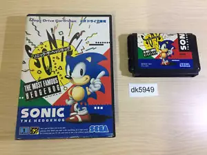 DK5949 Sonic The Hedgehog BOXED Mega Drive Genesis Japan - Picture 1 of 12