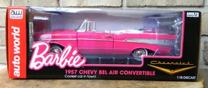 Auto World 1:18 Barbie 1957 Chevrolet Bel Air Convertible (Pink) - Picture 1 of 10