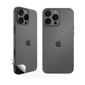 Recubrimiento/envoltura de teléfono para iPhone, Samsung y Android negro acabado de cuero fundas de teléfono - Imagen 1 de 7