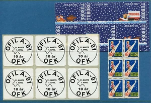 BL75 Scandinavia USA Christmas Health Philately 18v Poster stamps Labels - Picture 1 of 1
