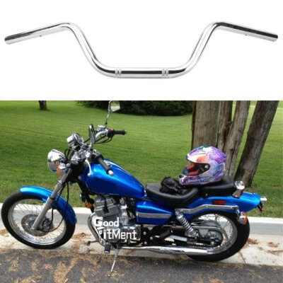 For Honda Rebel CMX250C Chrome Motorcycle 7/8" Tracker Drag Handlebars Bars 22mm - Image 1 of 4