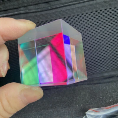 1PC 30x30x34mm Defective RGB X-Cube Combiner Splitter Cross Dichroic Prism - Image 1 of 4