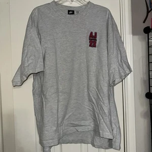 Nike Michael Jordan Air Jordan AJ23 Grey Heavy Knit T-shirt Mens XL 1990s - Picture 1 of 7