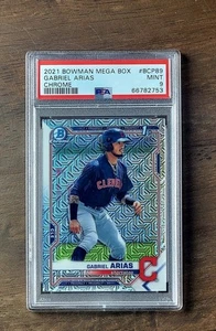2021 GABRIEL ARIAS Bowman Chrome 1st Mega Box MOJO REFRACTOR PSA 9 Rookie #BCP89 - Picture 1 of 2