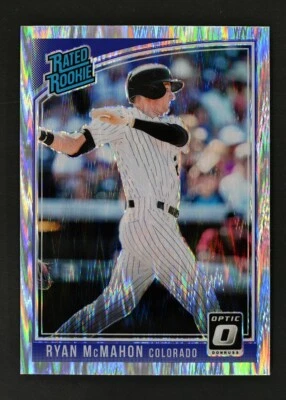 2018 Panini Donruss Optic #69 Eddie Mathews Shock Prizm Brewers - Image 1 of 2