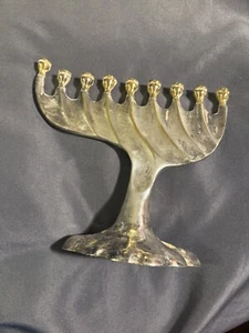 Vintage Mid Century Handtuch Judaica Chanukka Menora  - Bild 1 von 12