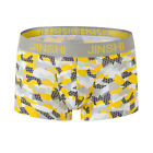 Zonbailon Men's Short Boxer Briefs Irregular Pattern Print Soft Underwear