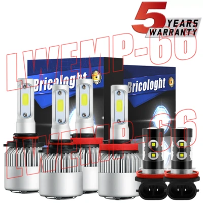 Combo faros LED faros antiniebla de haz alto bajo para Toyota Prius C/V 2012-2017 Foto 1 de 4