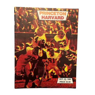 October 25, 1980 Princeton vs. Harvard College Football Game Sport Program Good - Image 1 of 4