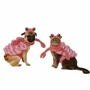 Hyde and Eek Boutique Pet Pink Metallic Hermit Crab Set Dog Cat Costume Outfit - Picture 1 of 3