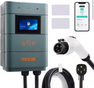 VEVOR Level 2 Electric Vehicle Charging Station, 0-48A Adjustable, 11.5 kW 240V - Picture 1 of 3