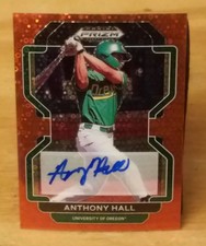2022 Panini Prizm Draft Picks Autographs Prizms Red Donut Circles/99 Anthony Hal