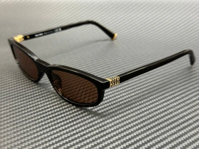 MIU MIU MU A06S 16K10I Black Brown 54 mm Women's Sunglasses - Image 1 of 4