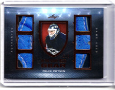 FELIX POTVIN 22/23 Leaf In The Game-Used Gear 6X Glove Patch BRONZE FOIL SP #6/9