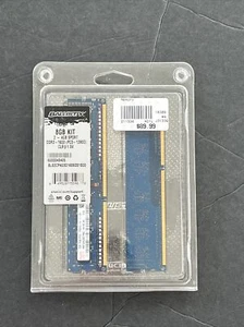 BALLISTIX 8GB MEMORY 2-4GB SPORT DDR3-1600(PC3-12800) CL9@1.5V - Picture 1 of 3