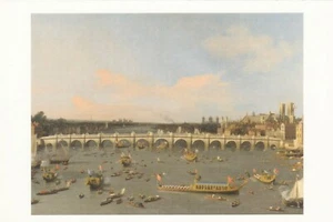 WESTMINSTER BRIDGE By Caneletto, Art - Vintage POSTCARD - Picture 1 of 2
