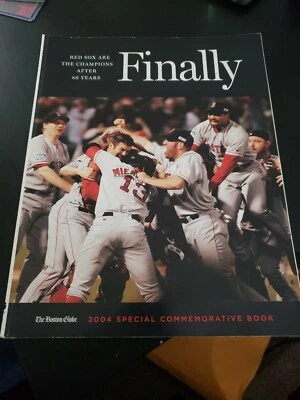 2004 Red Sox "Finally!" - Boston Globe Commemorative Book - Image 1 of 4