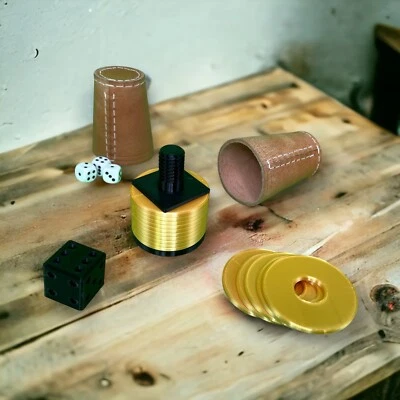 Schockbesteck, Schocken, 3D-Druck, Würfelspiel, Knobeln, Meiern, Trinkspiel - Bild 1 von 4