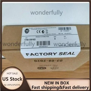 1 PCS New Factory Sealed AB 1756-OB16D /A ControlLogix 9-30V DC Output Module US - Imagen 1 de 4