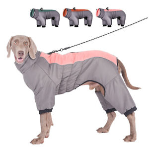 Winter Warm Dog Coat Reflective Fleece Pet Jacket Clothes for Medium Large Dogs